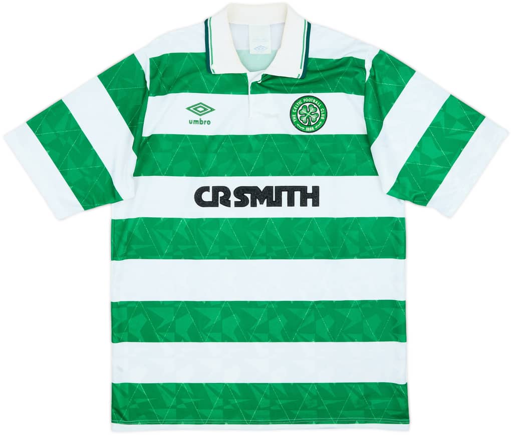 1989-91 Celtic Home Shirt - 8/10 - (M)