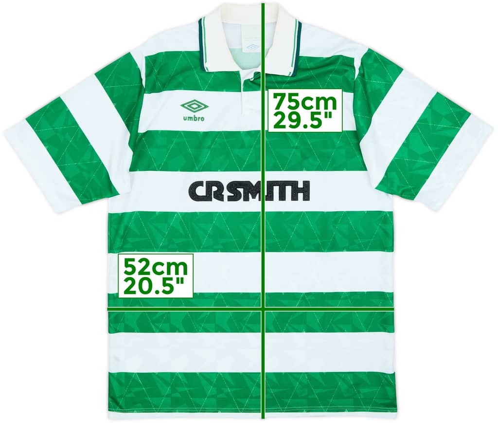 1989-91 Celtic Home Shirt - 8/10 - (M)