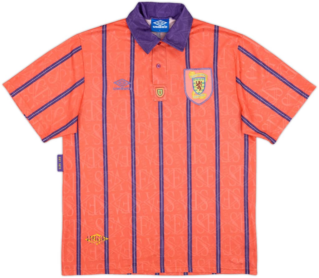 1993-95 Scotland Away Shirt - 6/10 - (L)