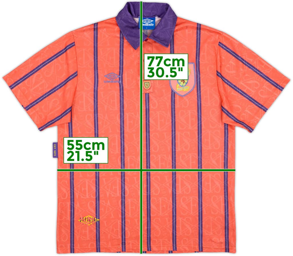1993-95 Scotland Away Shirt - 6/10 - (L)