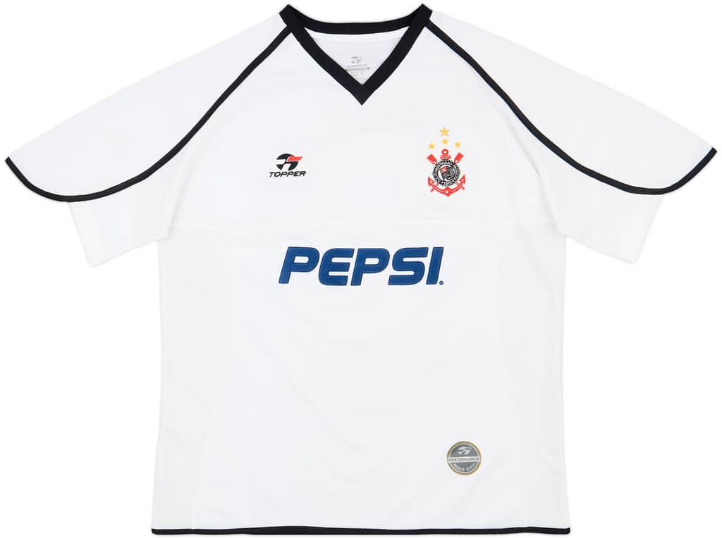 2001 Corinthians Home Shirt - 8/10 - (L)