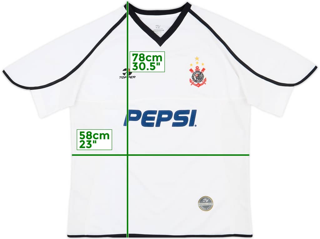 2001 Corinthians Home Shirt - 8/10 - (L)