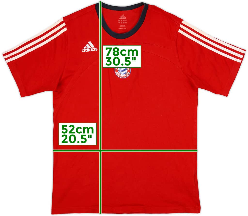 2007-08 Bayern Munich adidas Cotton Tee - 8/10 - (L)