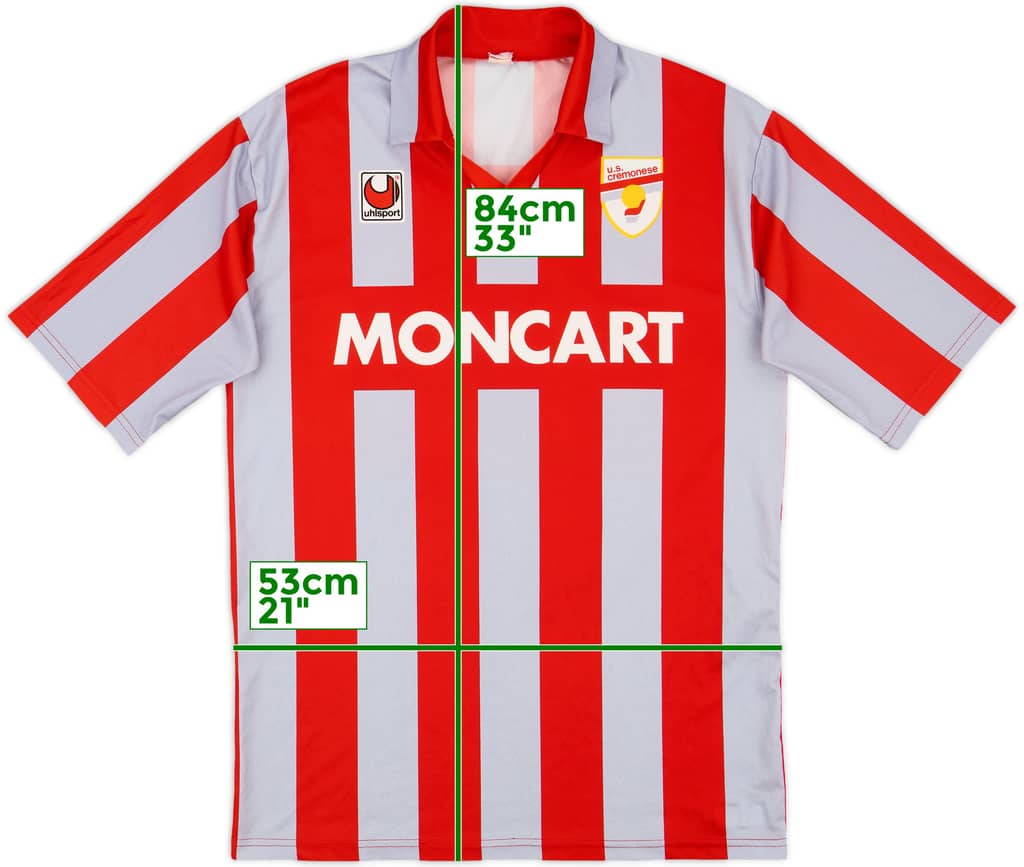 1992-93 Cremonese Home Shirt - 9/10 - (XL)