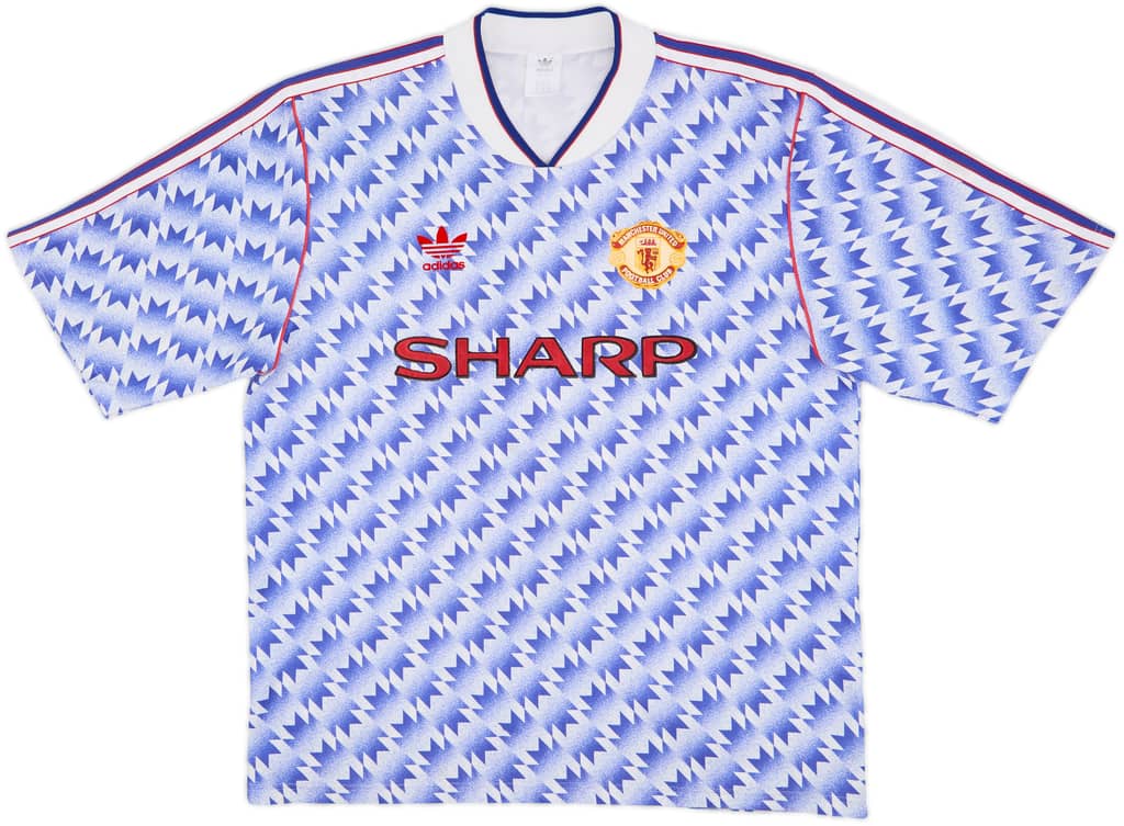 1990-92 Manchester United Away Shirt - 8/10 - (L)