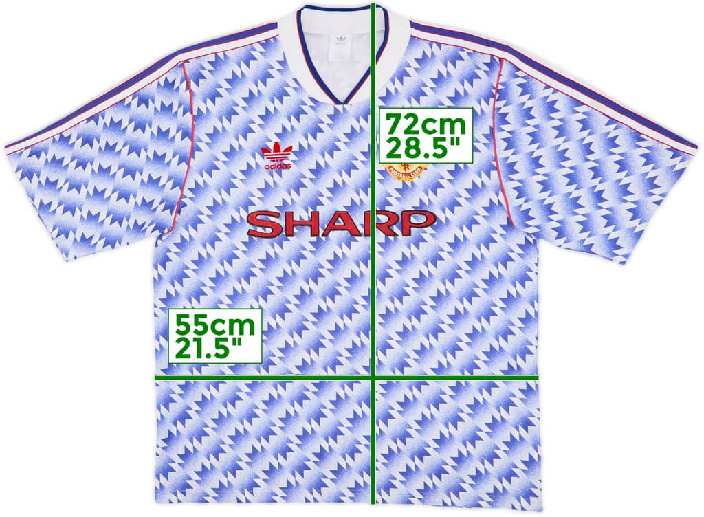 1990-92 Manchester United Away Shirt - 8/10 - (L)