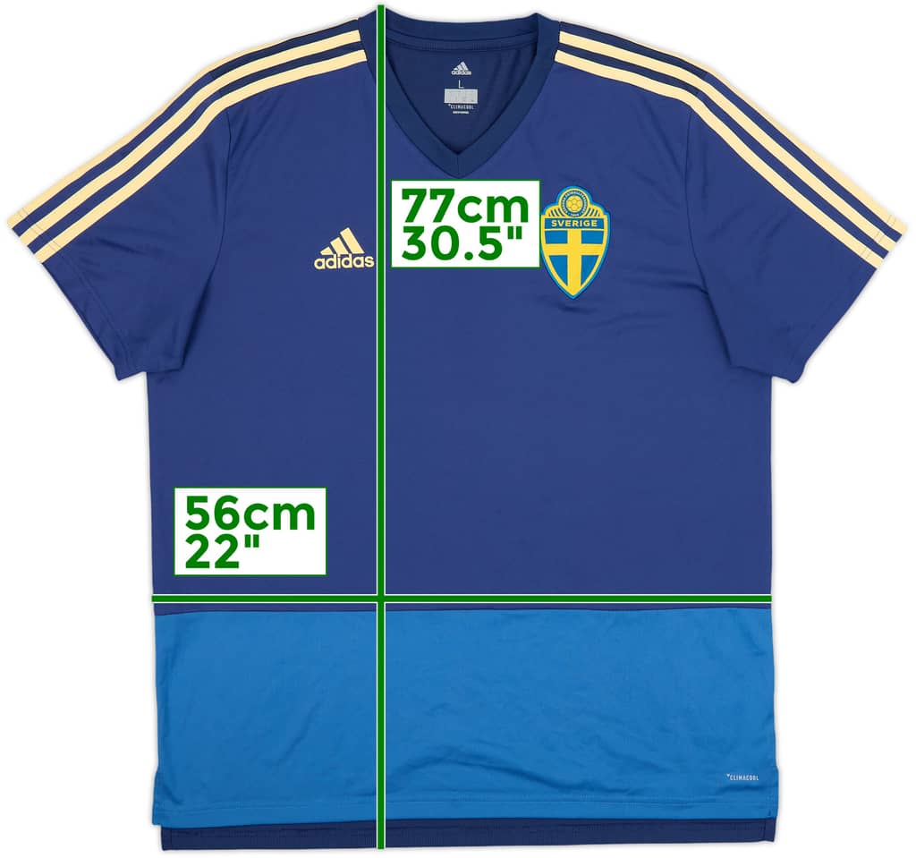 2018-19 Sweden adidas Training Shirt - 8/10 - (L)