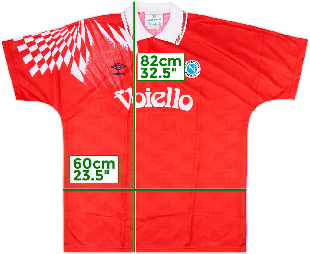 1991-93 Napoli Third Shirt - 10/10 - (XL)
