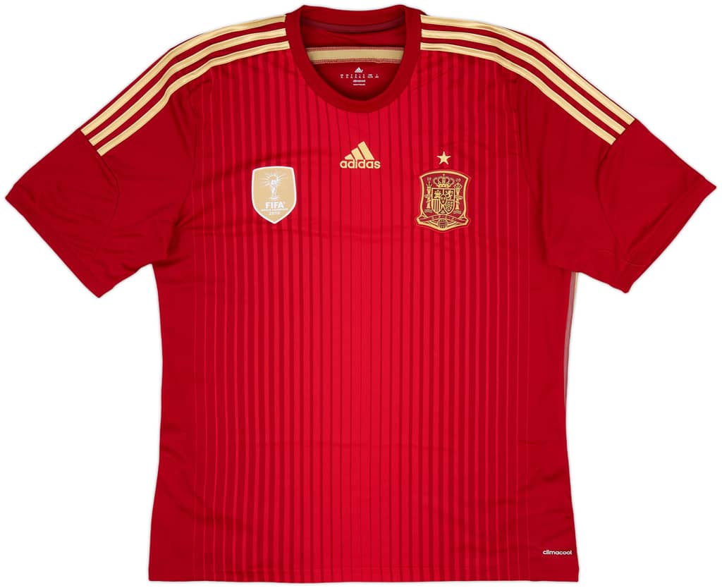 2013-15 Spain Home Shirt - 10/10 - (XL)