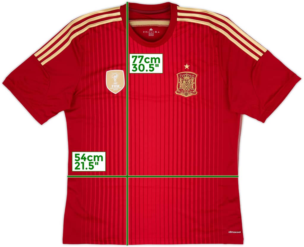 2013-15 Spain Home Shirt - 10/10 - (XL)