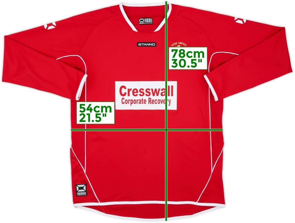 2007-08 Hyde United Home L/S Shirt - 8/10 - (M/L)