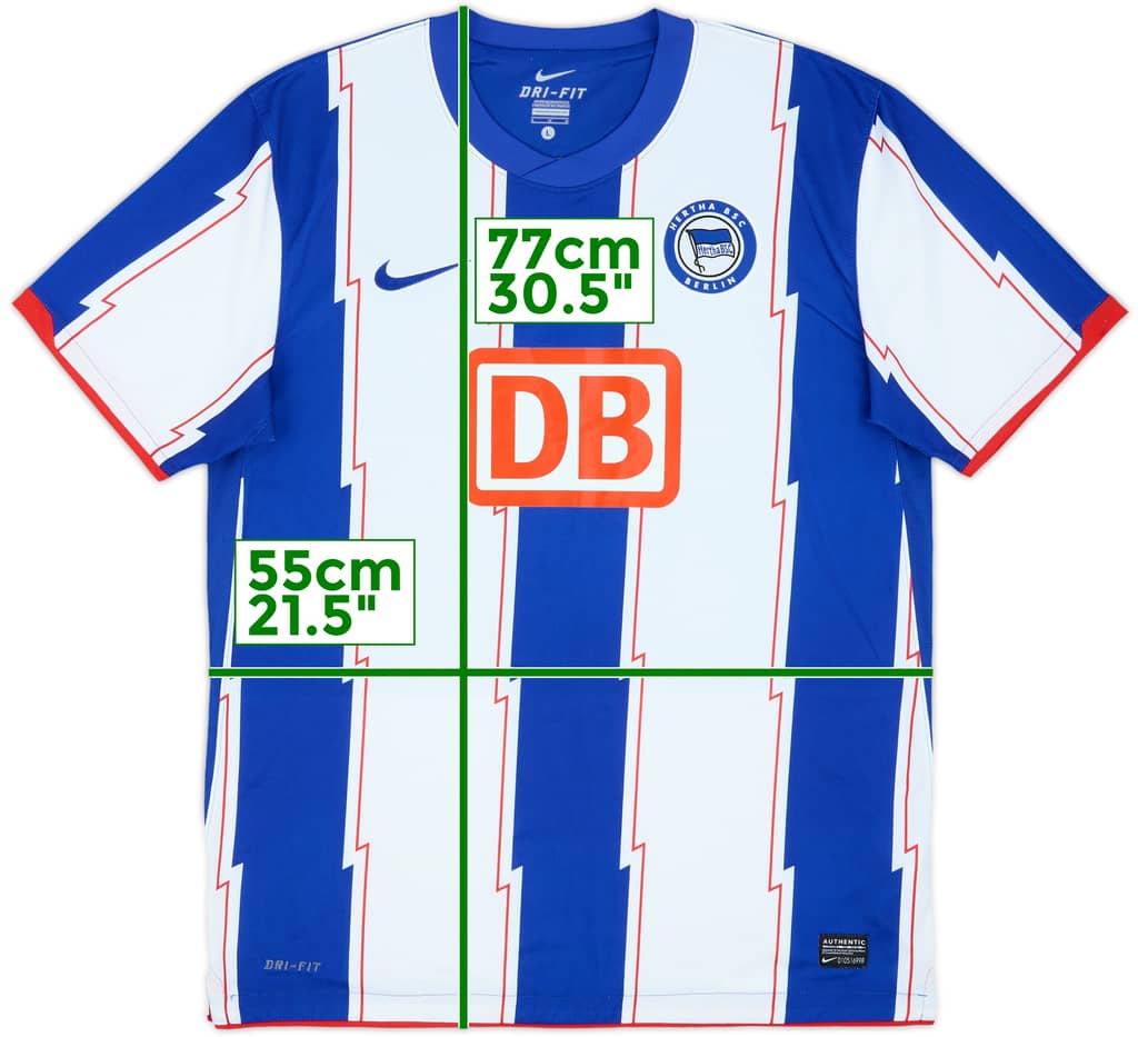 2010-11 Hertha Berlin Home Shirt - 9/10 - (L)