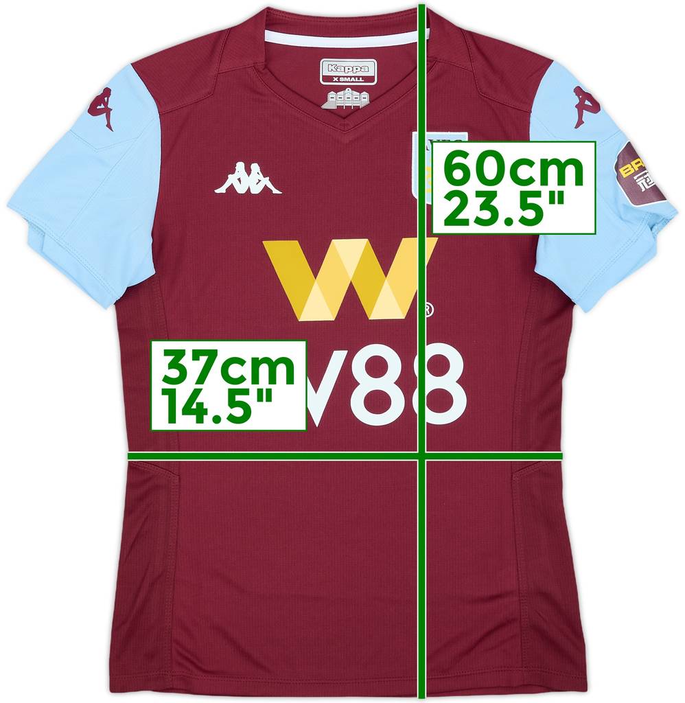 2019-20 Aston Villa Home Shirt - 9/10 - (Women's XS)