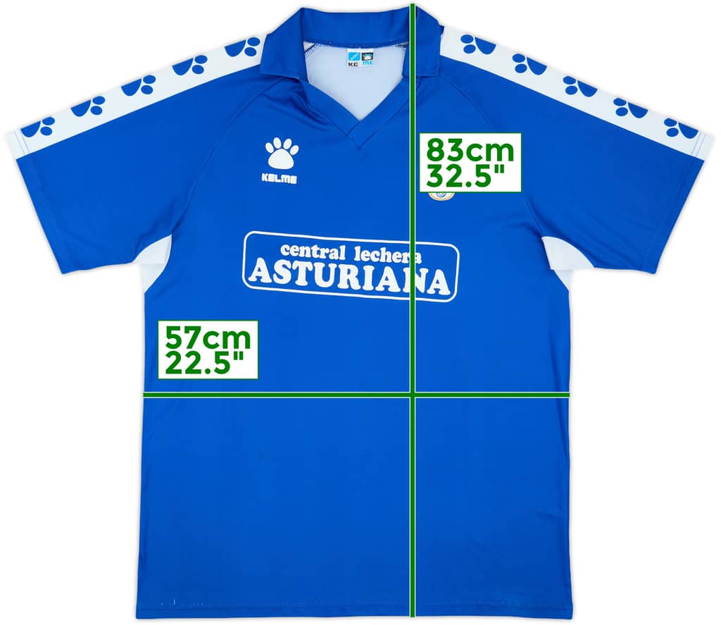 1990-91 Real Oviedo Home Shirt - 8/10 - (XL)