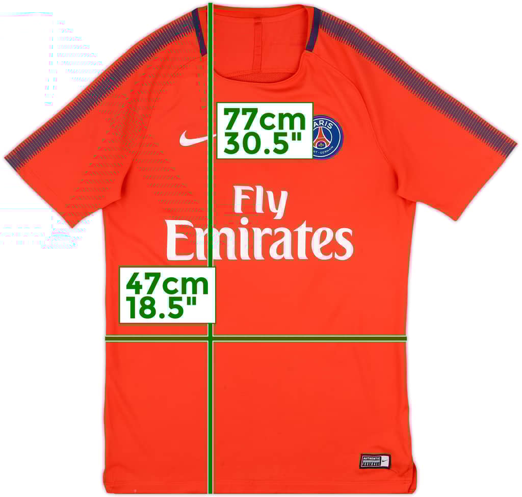 2017-18 Paris Saint-Germain Nike Training Shirt - 8/10 - (M)