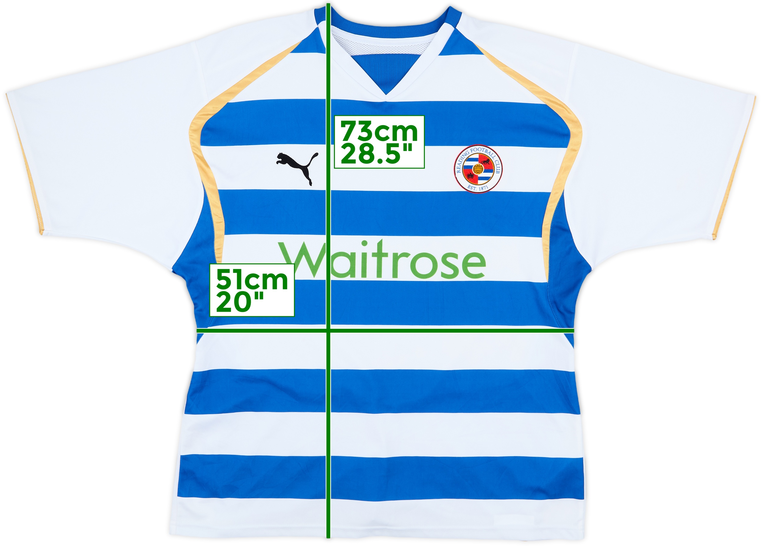 2008-09 Reading Home Shirt - 8/10 - (L)