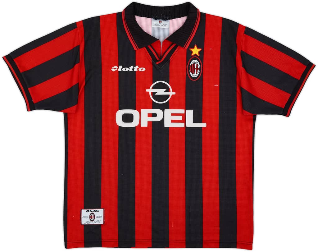 1996-97 AC Milan Home Shirt - 6/10 - (XL)