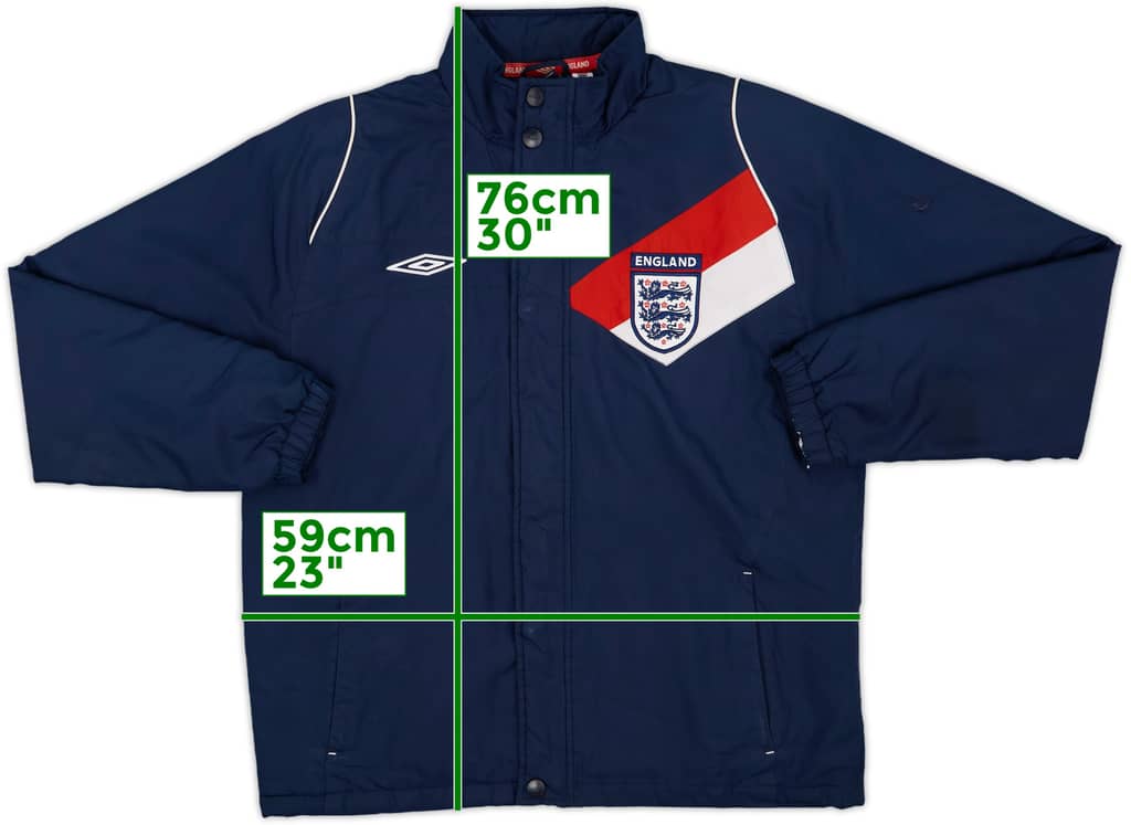 2007-09 England Umbro Padded Bench Coat - 8/10 - (M)
