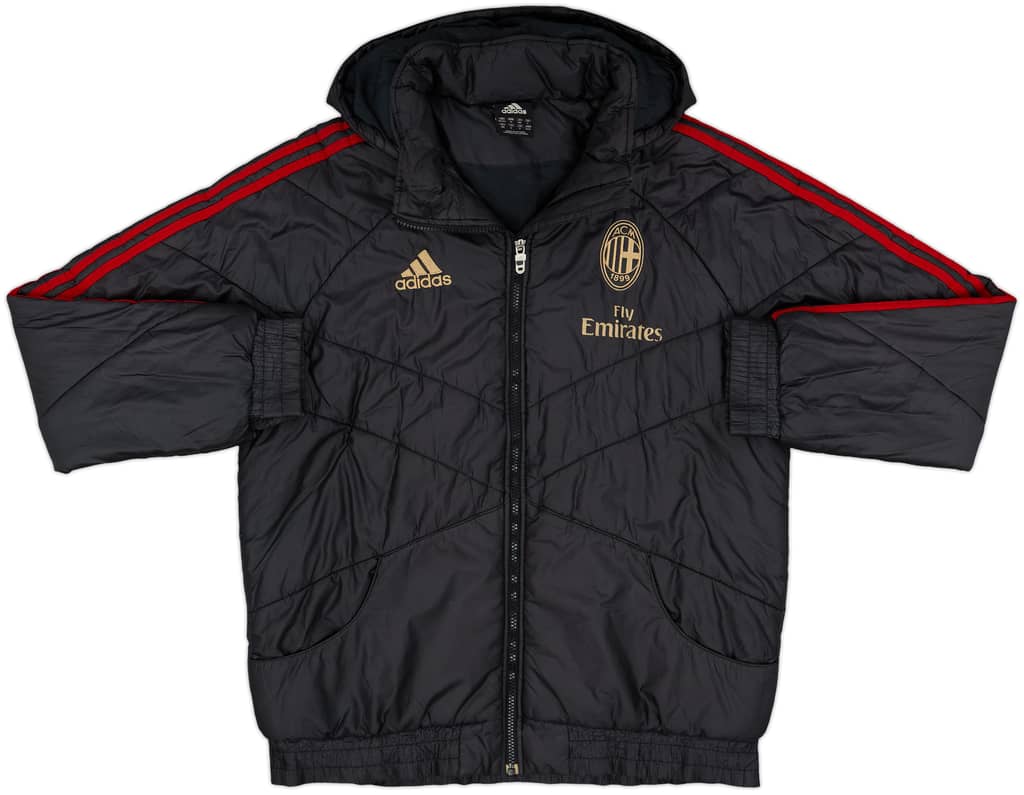 2012-13 AC Milan adidas Padded Bench Coat - 8/10 - (M/L)