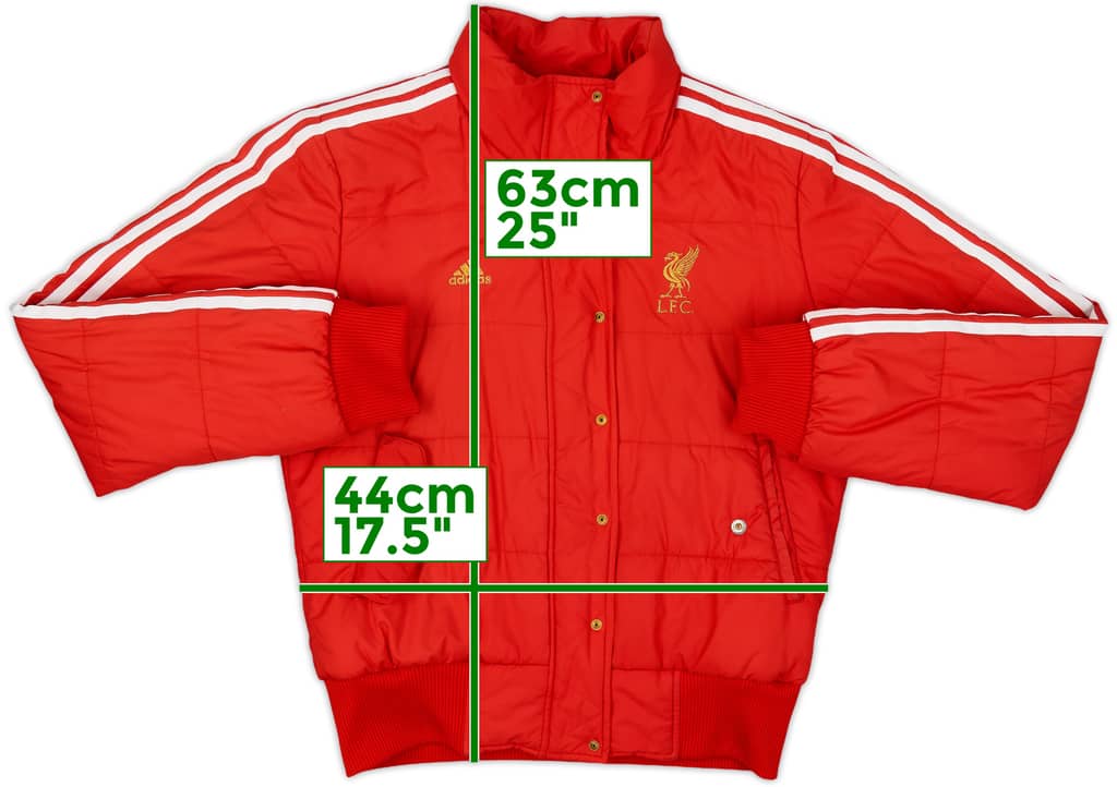 2007-08 Liverpool adidas Puffer Jacket - 8/10 - (M.Boys)