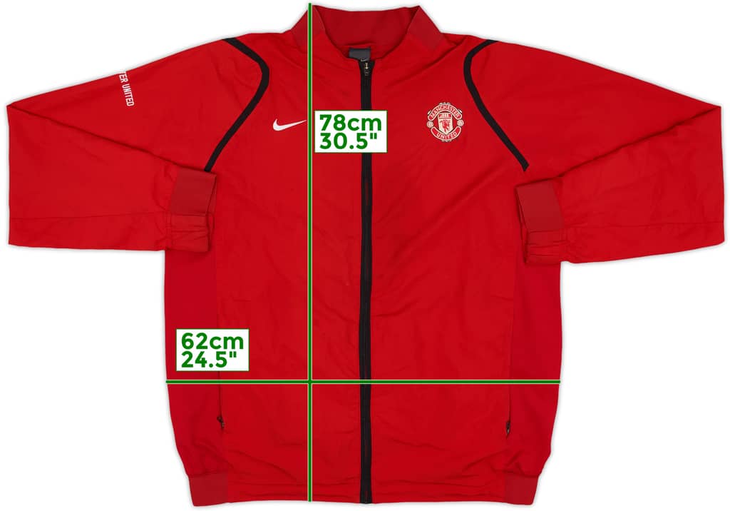 2006-07 Manchester United Nike Track Jacket - 8/10 - (XL)