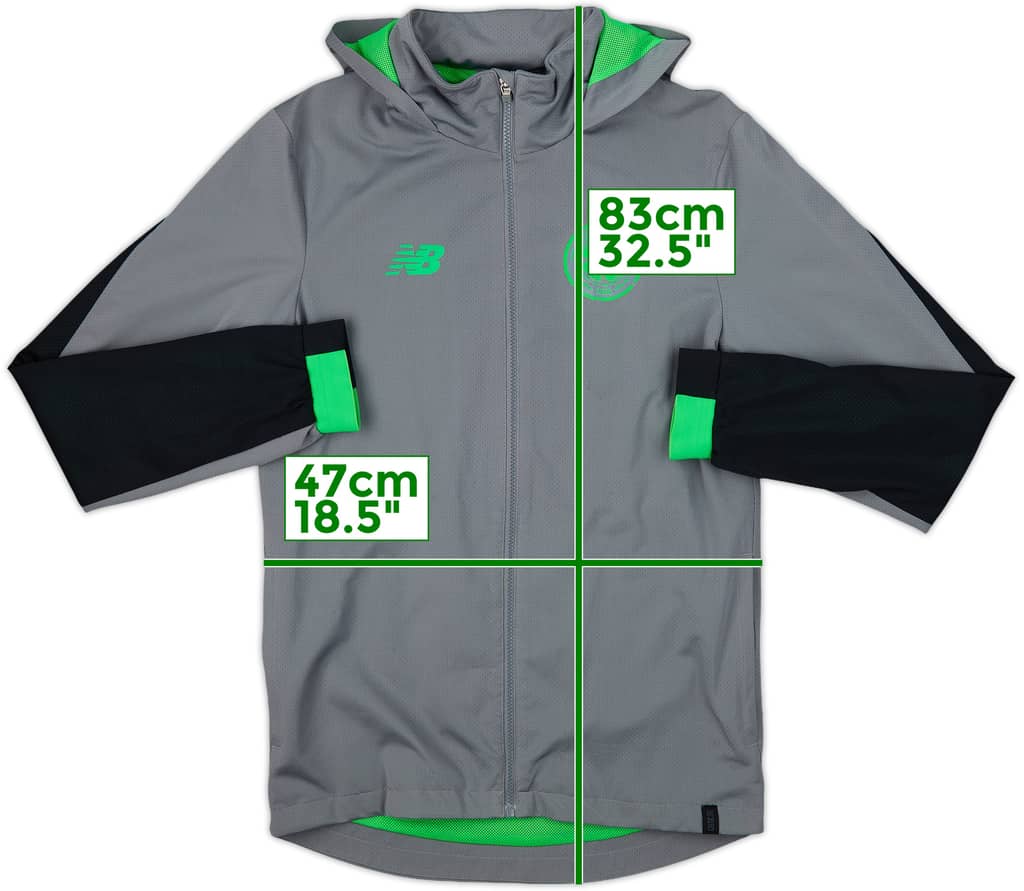 2017-18 Celtic New Balance Hooded Track Jacket - 7/10 - (S)