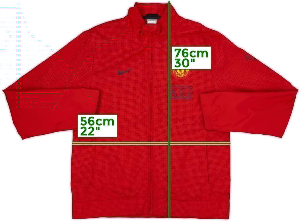 2008-09 Manchester United Nike Track Jacket - 8/10 - (L)