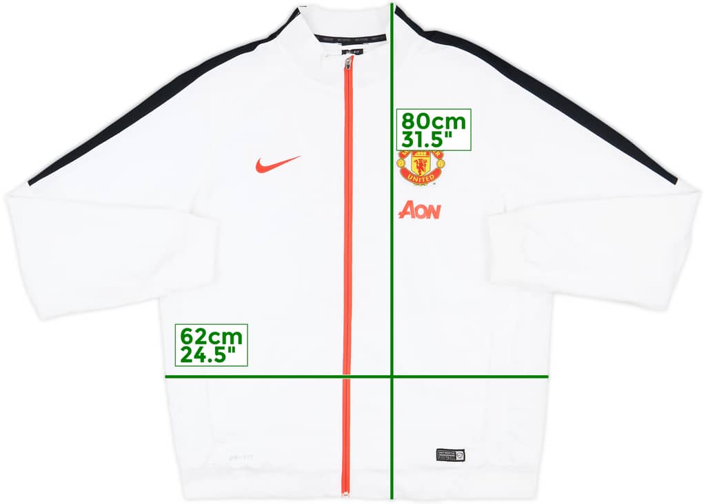 2014-15 Manchester United Nike Track Jacket - 8/10 - (XL)
