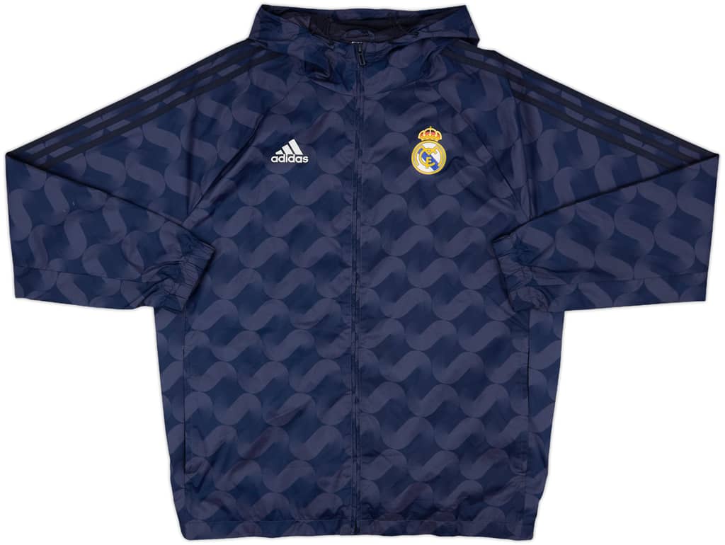 2023-24 Real Madrid adidas Hooded Rain Jacket - 8/10 - (XL)
