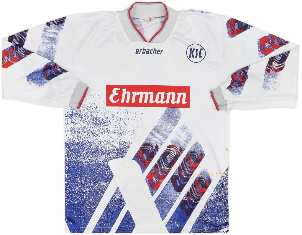 1993-95 Karlsruhe Home L/S Shirt - 5/10 - (L)