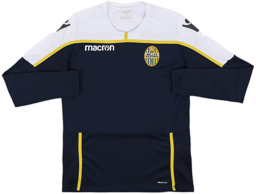 2018-19 Hellas Verona Macron Training L/S Shirt - 7/10 - (S)