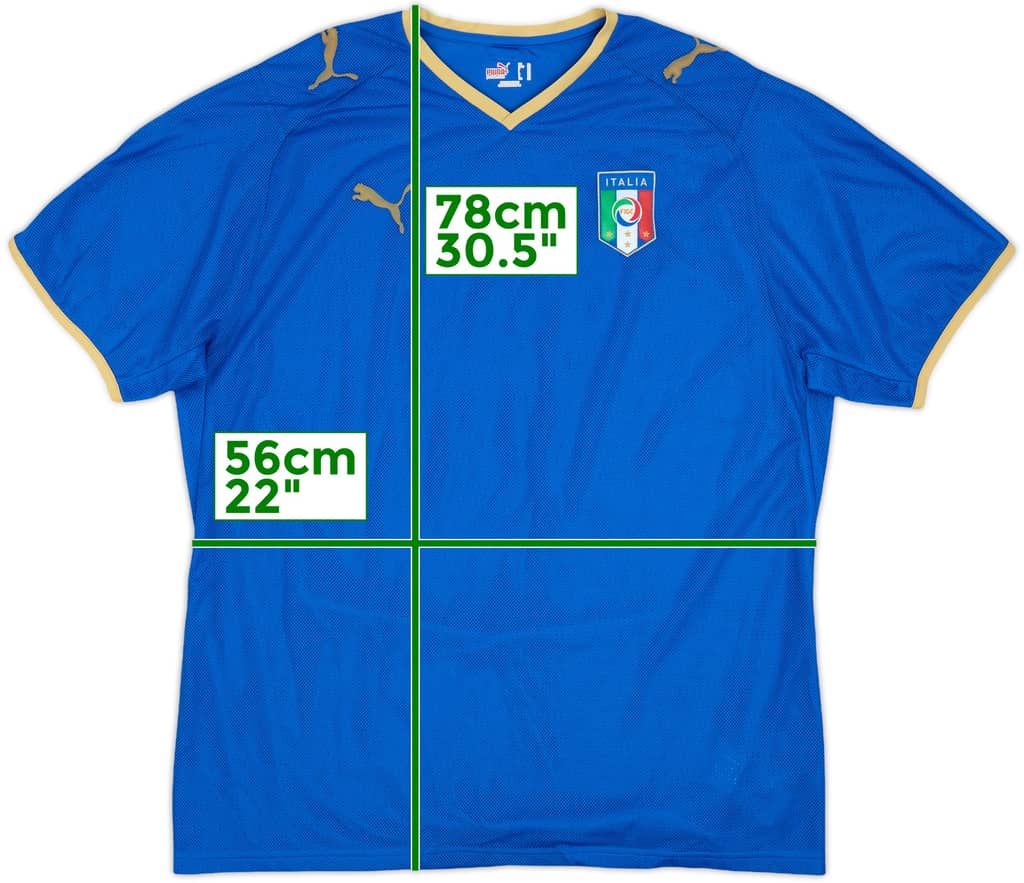 2007-08 Italy Home Shirt - 6/10 - (XL)