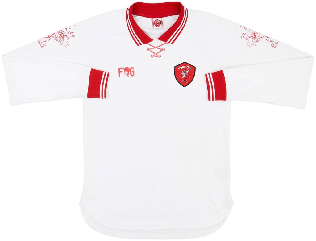 2014-15 Perugia Away L/S Shirt - 6/10 - (S)
