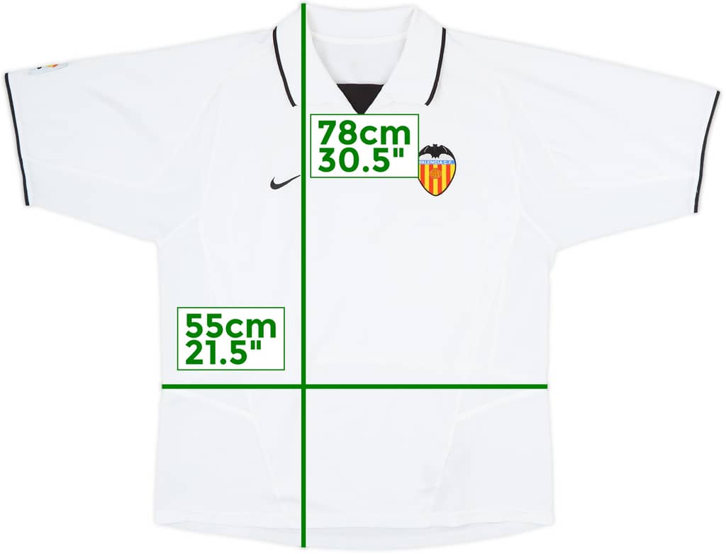 2002-03 Valencia Home Shirt - 8/10 - (M)