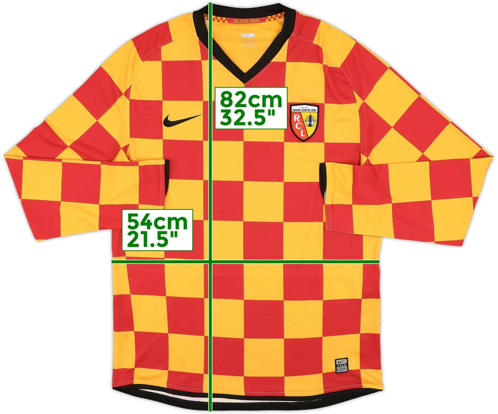 2008-09 Lens Player Issue Home L/S Shirt - 9/10 - (XL)