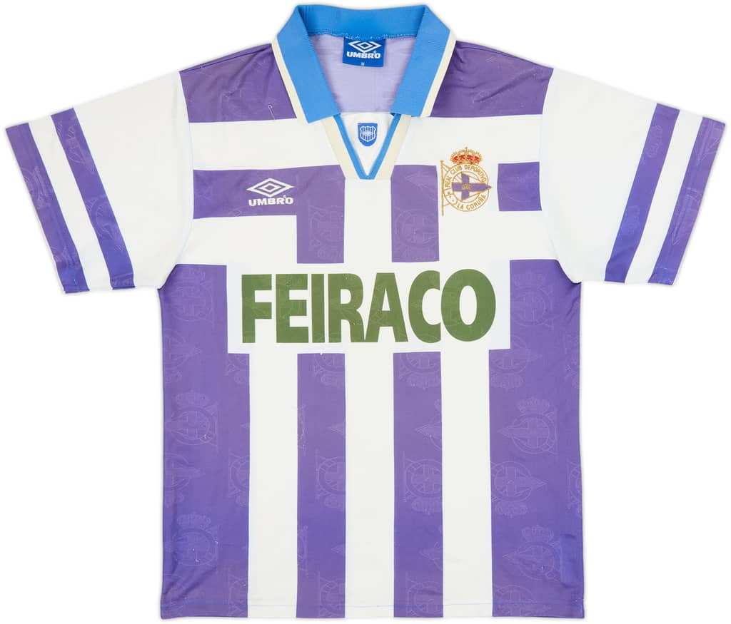 1993-94 Deportivo de La Coruna Home Shirt - 5/10 - (M)