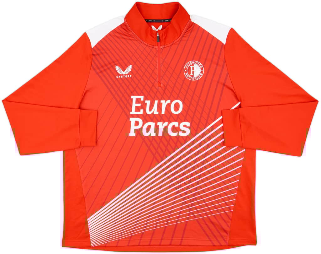 2023-24 Feyenoord Castore 1/4 Zip Drill Top - 10/10 - (XXL)