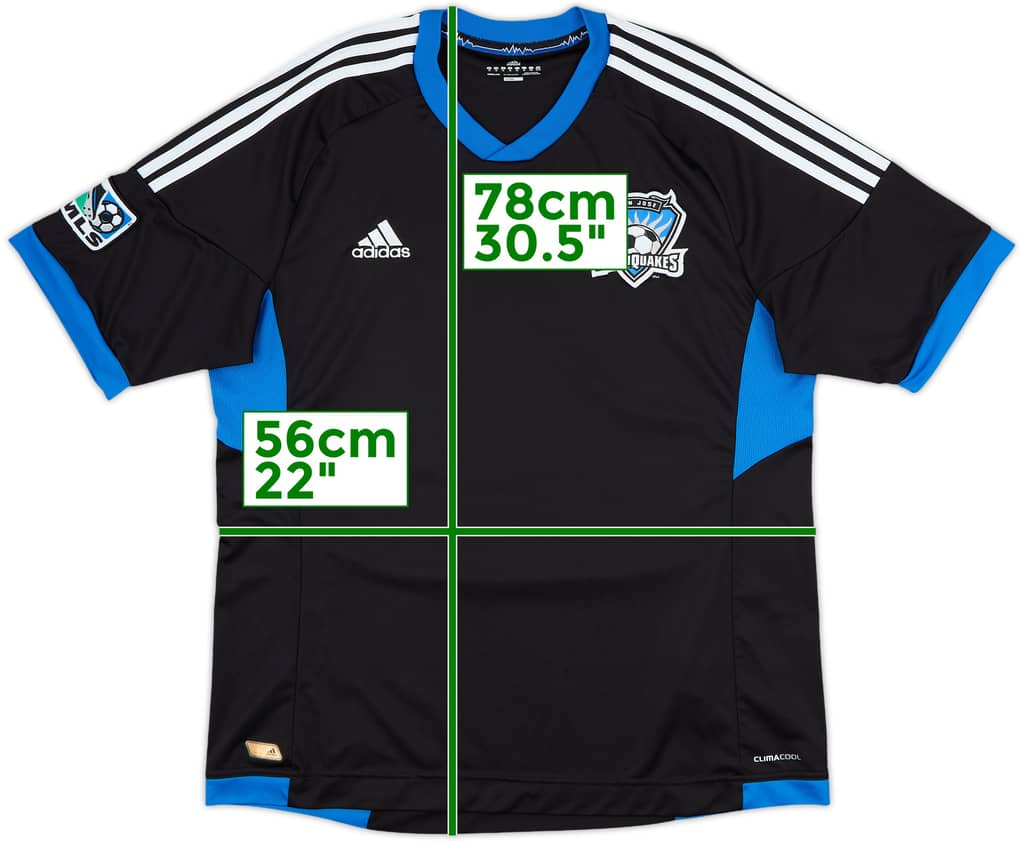 2012-14 San Jose Earthquakes Home Shirt - 8/10 - (XL)