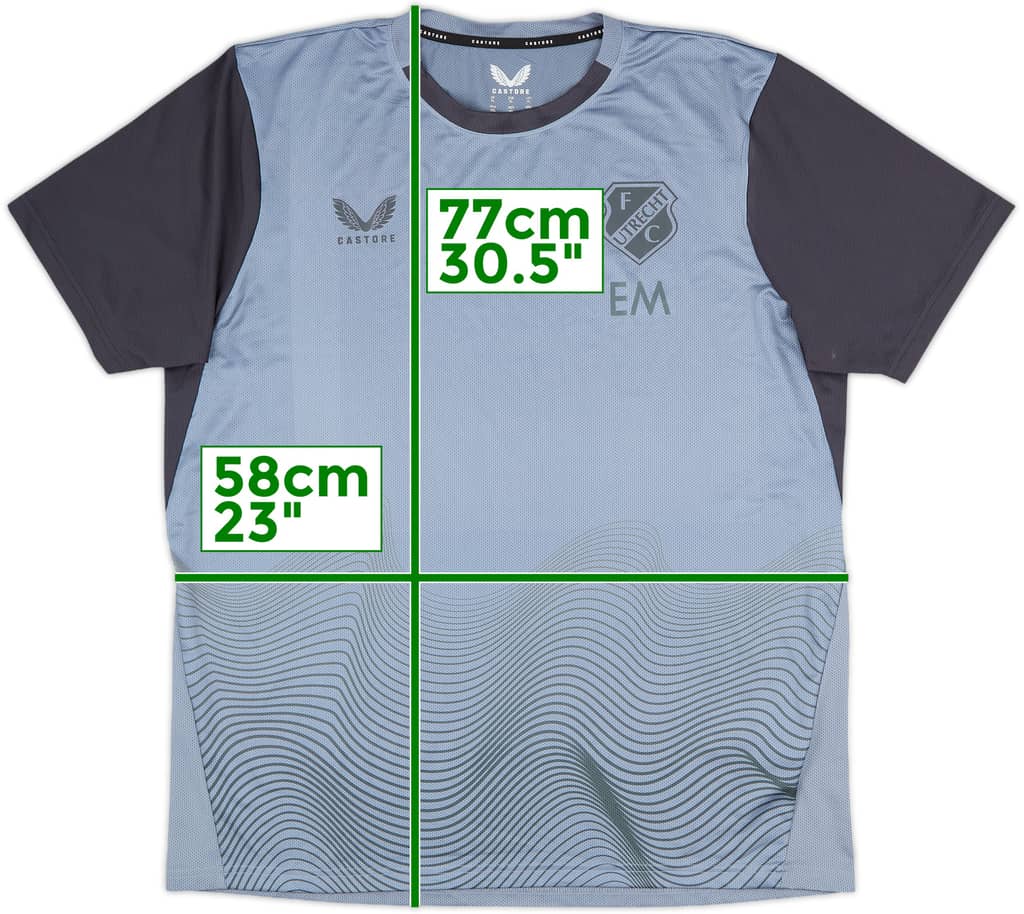 2023-24 Utrecht Castore Staff Issue Training Shirt EM - 8/10 - (XL)