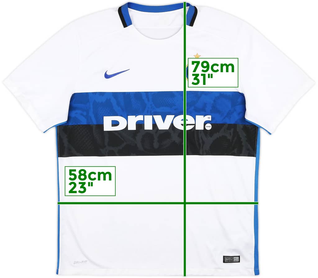 2015-16 Inter Milan Away Shirt - 7/10 - (XL)