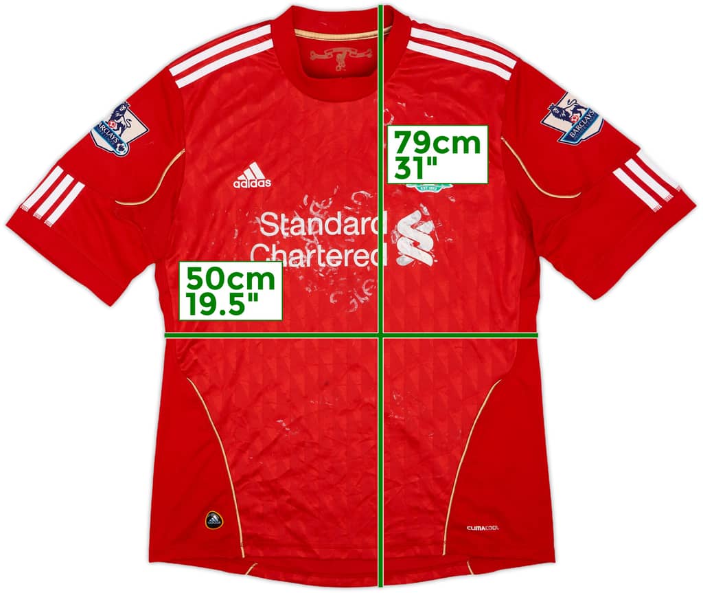 2010-12 Liverpool Home Shirt - 3/10 - (L)