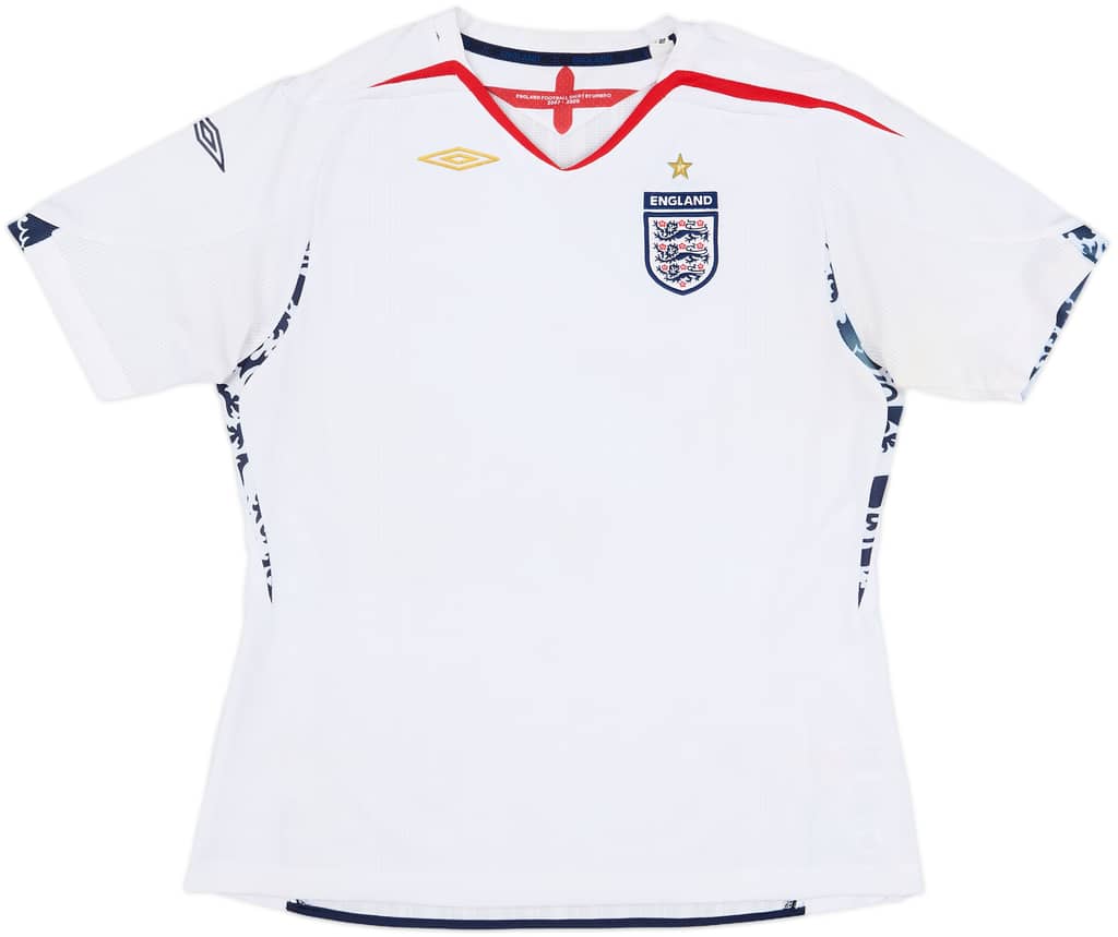 2007-09 England Home Shirt - 5/10 - (Women's L)