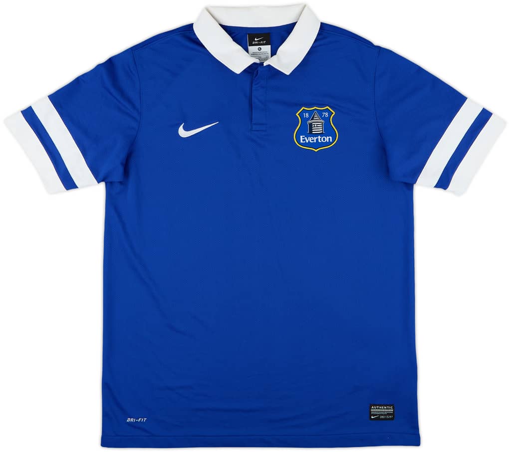 2013-14 Everton Home Shirt - 8/10 - (XL)
