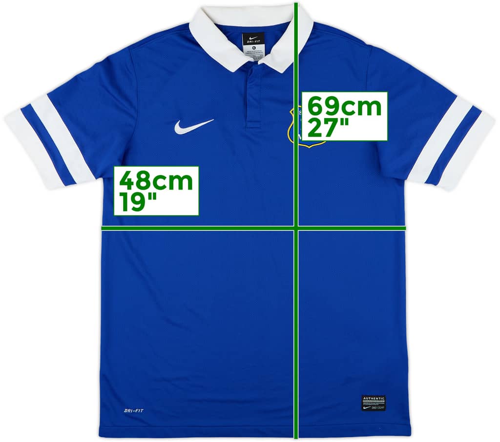 2013-14 Everton Home Shirt - 8/10 - (XL)