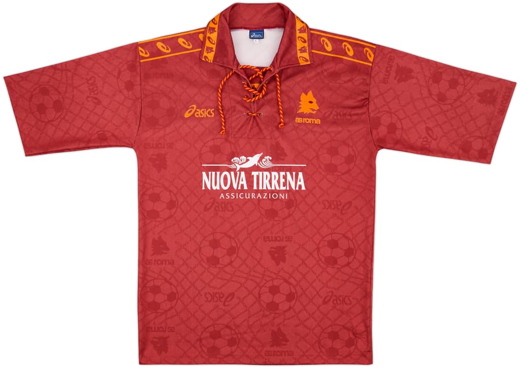 1994-95 Roma Home Shirt - 8/10 - (L)