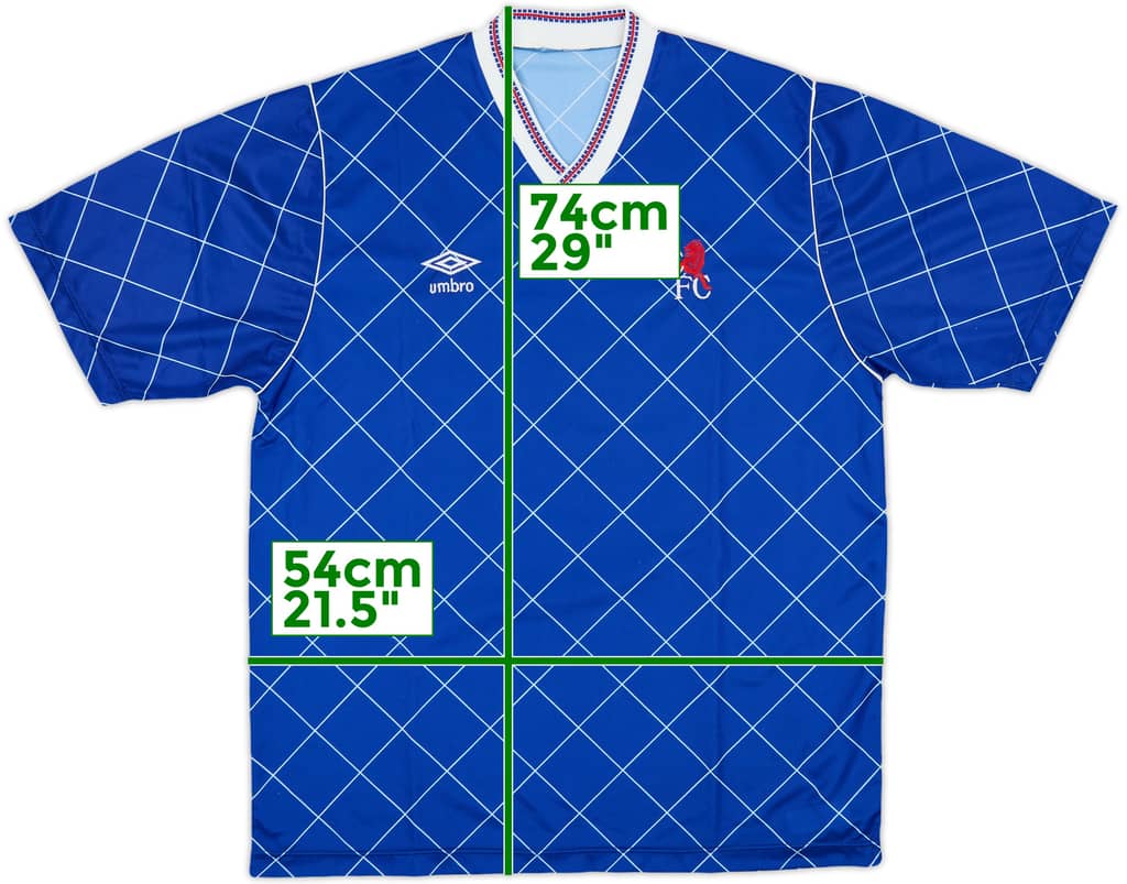 1987-89 Chelsea Home Shirt - 10/10 - (L)