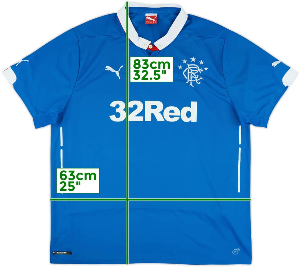 2014-15 Rangers Home Shirt - 9/10 - (XXL)
