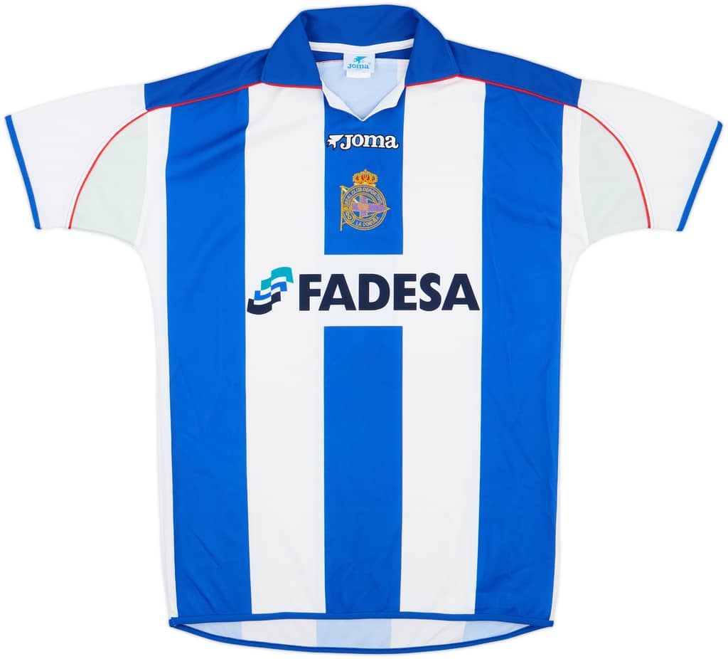 2001-02 Deportivo de La Coruna Home Shirt - 10/10 - (L)