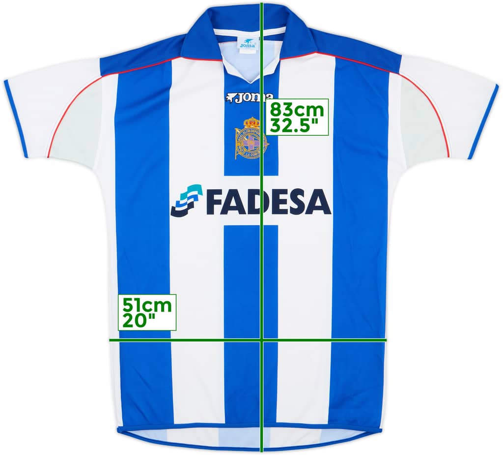 2001-02 Deportivo de La Coruna Home Shirt - 10/10 - (L)