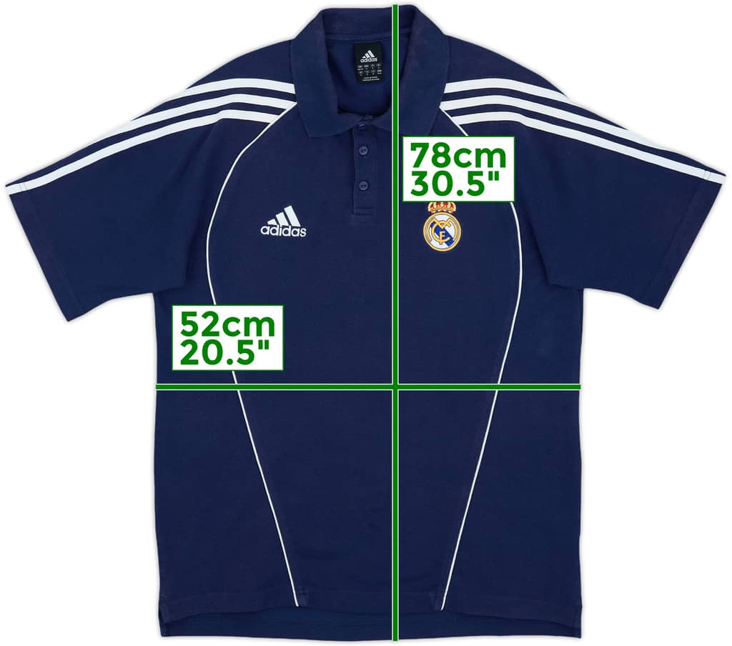 2005-06 Real Madrid adidas Polo Shirt - 8/10 - (M/L)